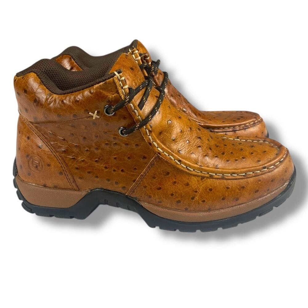 NEW ROPER MEN'S OSTRICH PRINT CHUKKA CASUAL BOOTS size 8.5